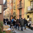 Vista del carrer dels Canonges de la Seu.