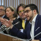 Pere Baró en una comissió al Consell General
