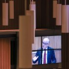 Ramón Lladós durant la sessió del Consell General