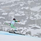 Verdú, en un moment de la competició a Val d’Isère, ahir