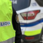 Un agent de policia durant el servei.