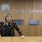 La ministra d’Economia i Habitatge, Conxita Marsol, al Consell.