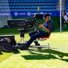 Càmera de televisió a l’Estadi Nacional.