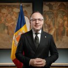 El cap de Govern va triar l’Espai Columba per pronunciar el discurs.