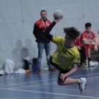 La selecció juvenil d’handbol, a Blanes.