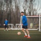 César Morgado, en un dels entrenaments a Olot.