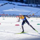 Irineu Esteve, en una de les proves del Tour de Ski a Val di Fiemme.