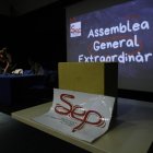 Preparació d’una assemblea del sindicat.