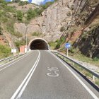 L'entrada al túnel de Berga a la C-16