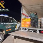 La mercaderia comissada, dins del camió.