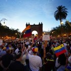 Una manifestació contra Maduro a Barcelona.