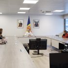 Xavier Espot durant la reunió amb el Col·legi de Psicòlegs mantinguda aquest matí