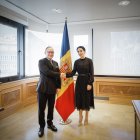 Reunió entre Xavier Espot i la ministra d'Afers Exteriors, Educació o Esports de Liechtenstein, Dominique Hasler