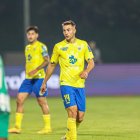 Oriol Busquets, en un partit amb l’FC Arouca.