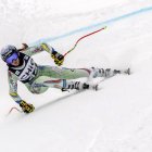 Cande Moreno, en un entrenament a Garmisch-Partenkirchen.