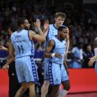 Harding celebra una acció durant el partit