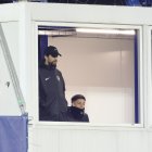 Gerard Piqué diumenge a l'Estadi Nacional