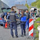 Un control de la gendarmeria a l’Ospitalet.