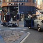 La moto implicada a l'accident