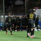 Els jugadors de l’FC Santa Coloma celebren el gol d’Aleix Cisteró.