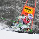 Joan Verdú en la baixada del gegant a la primera mànega del Mundial de Saalbach