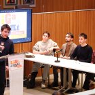 Alumnes en la primera jornada de la Lliga de Debat celebrada aquest matí al Consell General