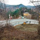 Obres d’accés al vial a la Serra de l’Honor, a la Massana.