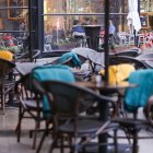 Terrasses a la plaça Coprínceps.