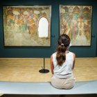 Els murals de Sant Esteve a l’Espai Columba.