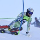 L’esquiador andorrà Pirmin Estruga, treballant a l’Estadi Creand.