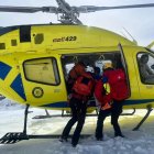 Bombers del grup de rescat de muntanya en un servei anterior.