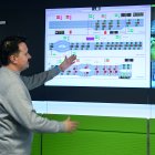 Daniel Boneta durant la presentació del nou dispositiu de mobilitat