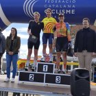 Raquel Balboa, a la dreta del podi.