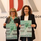 La presidenta de l'ADA, Mònica Codina, i la consellera de Social, Joventut i Espai Ciutadà d'Andorra la Vella, Maria Nazzaro, durant la presentació de la tercera edició del cicle Sex Code