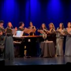 Un moment de l'actuació del Cor de Cambra del Palau de la Música Catalana.