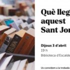 Què llegim aquest sant Jordi?