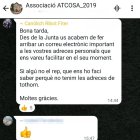 El missatge i el formulari.