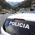 Un vehicle policial a la Massana