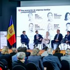 Els ponents de la taula rodona, ahir.