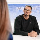 Marc Nieto al plató de Diari TV.