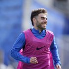 Martí Vilà somrient, en el darrer entrenament.