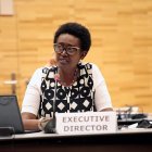 La directora executiva d'ONUSIDA, Winnie Byanyima.