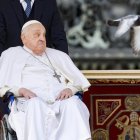 El Papa Francesc, en el seu últim acte a la plaça de Sant Pere.