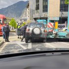 L’accident a la rotonda.