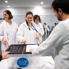 Membres del SAAS votant per escollir el nou comitè d'empresa