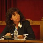 Montse Gil durant l'etapa de cònsol de Sant Julià