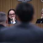 Riba, durant la compareixença.