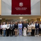 Foto de família de l’assemblea constitutiva de la xarxa de dones.