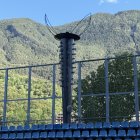 El peveter dels Jocs a l'Estadi Nacional.