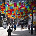 El sostre decoratiu instal·lat a l'avinguda Meritxell.



Foto: Comú d'Andorra la Vella/Tony Lara